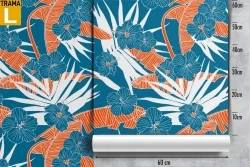 Abstract Leaves Modern Nature Wallpaper.