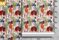 Carta da Parati Foglie Moderna Astratta Natura