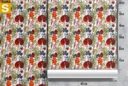Carta da Parati Design e Stili Flora e Fauna Foglie Moderna Astratta Natura