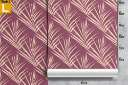 Carta da Parati foglie natura design moderno.