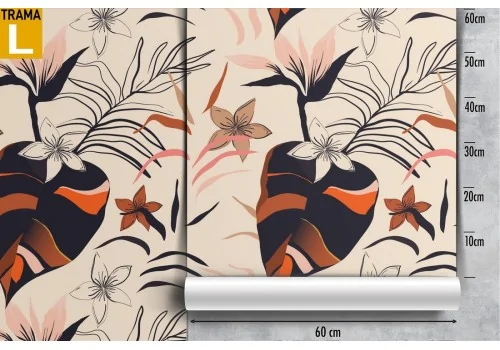 Wallpaper nature leaves modern design. 2