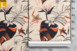 Wallpaper nature leaves modern design.