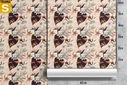 Carta da Parati Flora e Fauna Design e Stili Foglie Moderna Tropicale