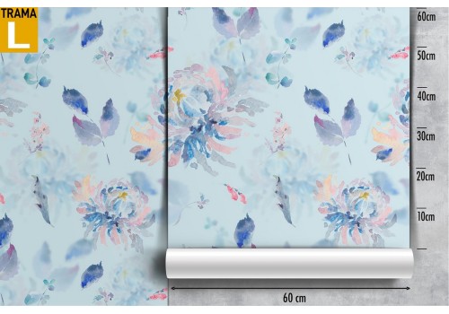 Modern abstract nature leaves wallpaper. 2