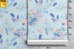 Modern abstract nature leaves wallpaper.