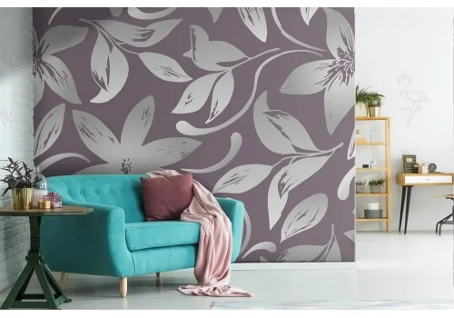 Wallpaper nature leaves modern pattern.393