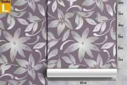 Carta da Parati foglie natura pattern moderno.