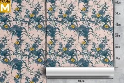 Carta da Parati Foglie Natura Vintage