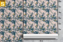 Wallpaper Design and Styles Flora and Fauna Leaves Nature Vintage