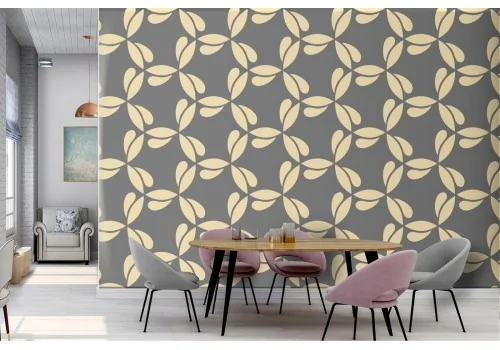 Vintage Nature Leaves Wallpaper Pattern.395