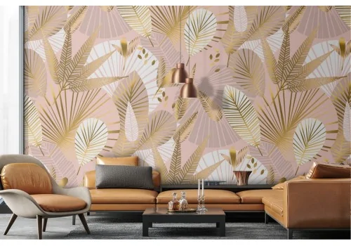 Vintage nature leaves wallpaper pattern.396