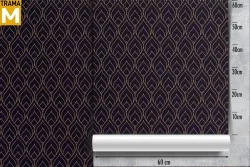 Art Deco Stylized Leaves Wallpaper