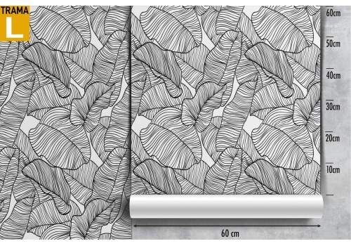 Wallpaper stylized leaves nature decoration. 2