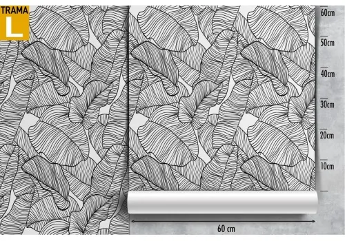 Wallpaper stylized leaves nature decoration. 2