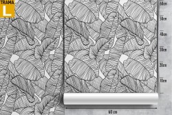 Wallpaper stylized leaves nature decoration.