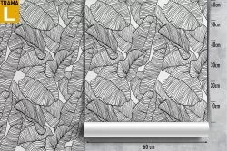 Wallpaper stylized leaves nature decoration.