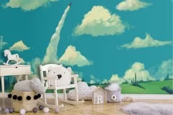 Wallpaper Landscapes Airplanes Rockets Hot Air Balloons