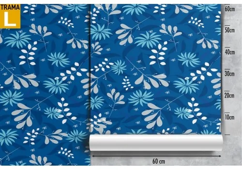 Carta da Parati foglie stilizzate natura moderna. 2