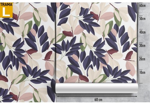 Modern nature stylized leaves wallpaper. 2