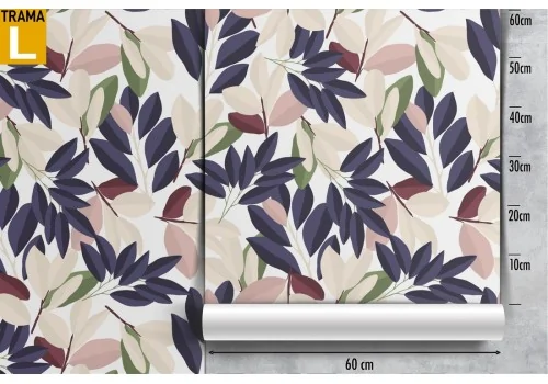 Modern nature stylized leaves wallpaper. 2