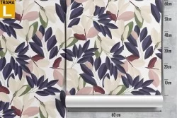 Modern nature stylized leaves wallpaper.