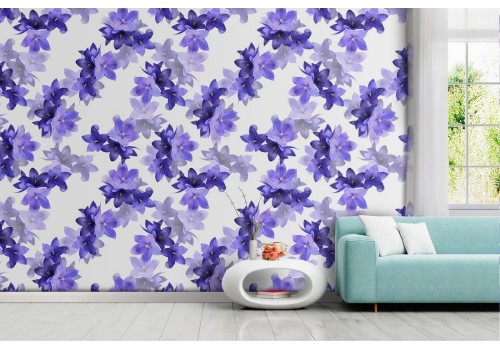 Modern nature stylized leaves wallpaper.