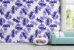 Carta da Parati foglie stilizzate natura moderna.