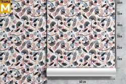 Modern Stylized Nature Leaves Wallpaper