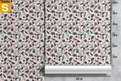 Wallpaper Design and Styles Flora and Fauna Modern Stylized Leaves Nature