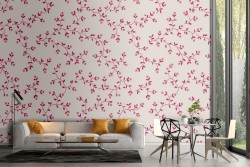 Modern nature stylized leaves wallpaper.