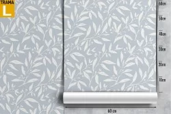 Modern nature stylized leaves wallpaper.