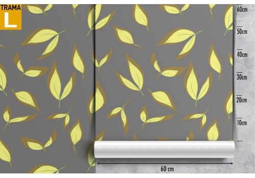 Modern nature stylized leaves wallpaper. 2