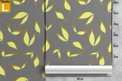 Modern nature stylized leaves wallpaper.
