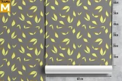 Modern Stylized Nature Leaves Wallpaper