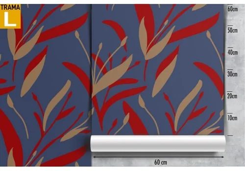 Modern nature stylized leaves wallpaper. 2