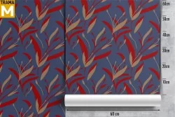 Modern Stylized Nature Leaves Wallpaper