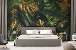 Carta da Parati Foglie Luxury Tropicale