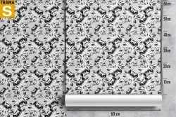 Carta da Parati Design e Stili Flora e Fauna Foglie Moderna Natura Stilizzata