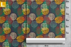 Wallpaper stylized leaves nature pattern.