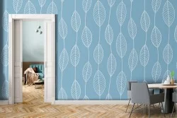 Wallpaper stylized leaves nature pattern.