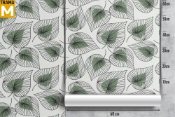 Stylized Nature Leaves Wallpaper