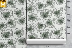 Stylized Nature Leaves Wallpaper