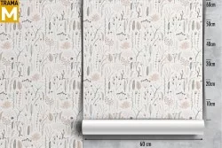 Stylized Nature Leaves Wallpaper