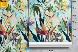 Wallpaper stylized leaves nature pattern.