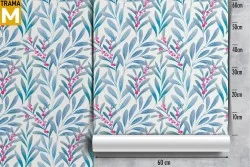 Carta da Parati Foglie Natura Stilizzata