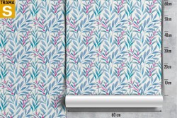Wallpaper Design and Styles Flora and Fauna Stylized Nature Leaves
