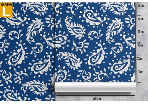 Carta da Parati foglie stilizzate natura pattern. 2