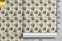 Stylized Nature Leaves Vintage Wallpaper