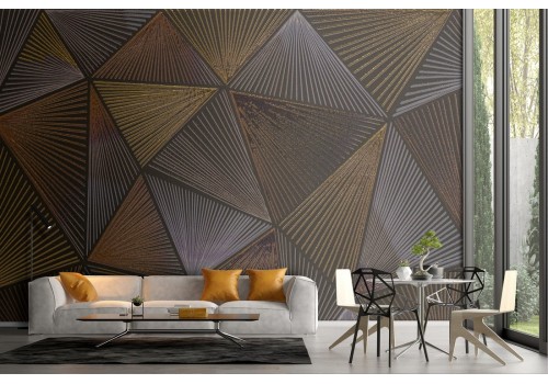 Vintage geometric triangles wallpaper
