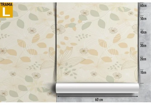 Vintage nature stylized leaves wallpaper. 2